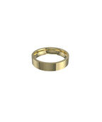 9ct Yellow Gold 5mm Flat Court Wedding Ring
