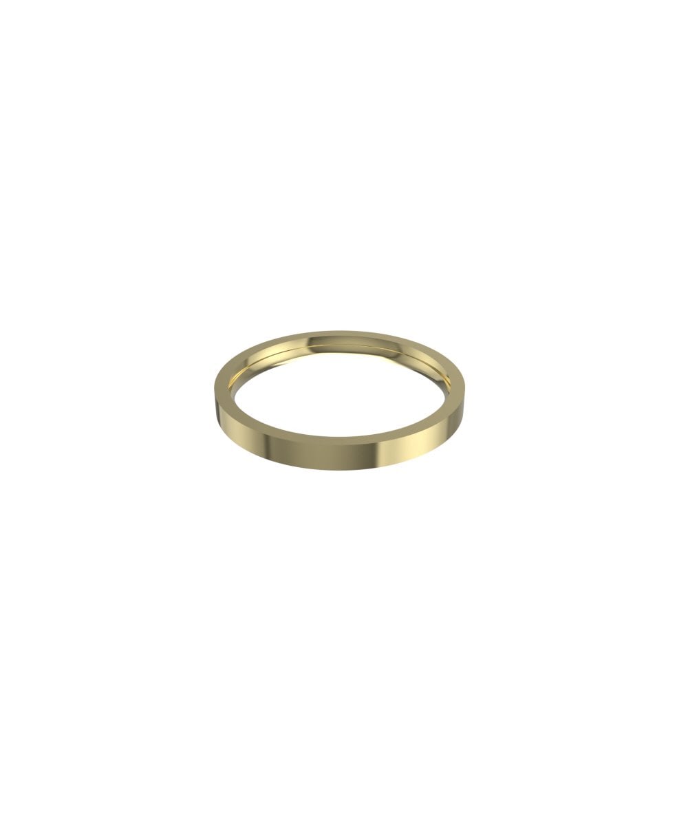 9ct Yellow Gold 2.5mm Flat Court Wedding Ring