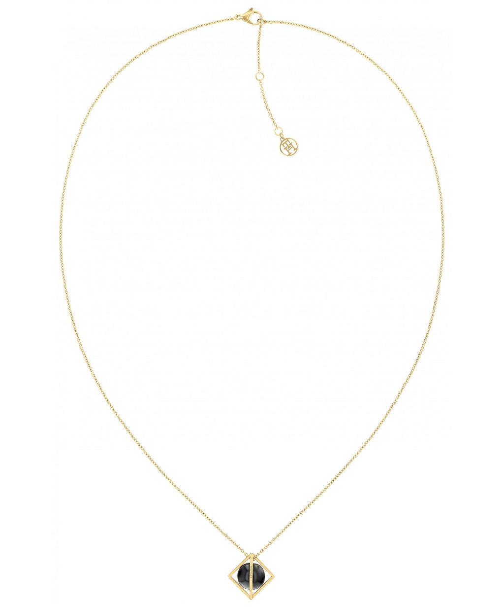 Tommy Hilfiger Framed Stones Gold Plated Ladies Necklace