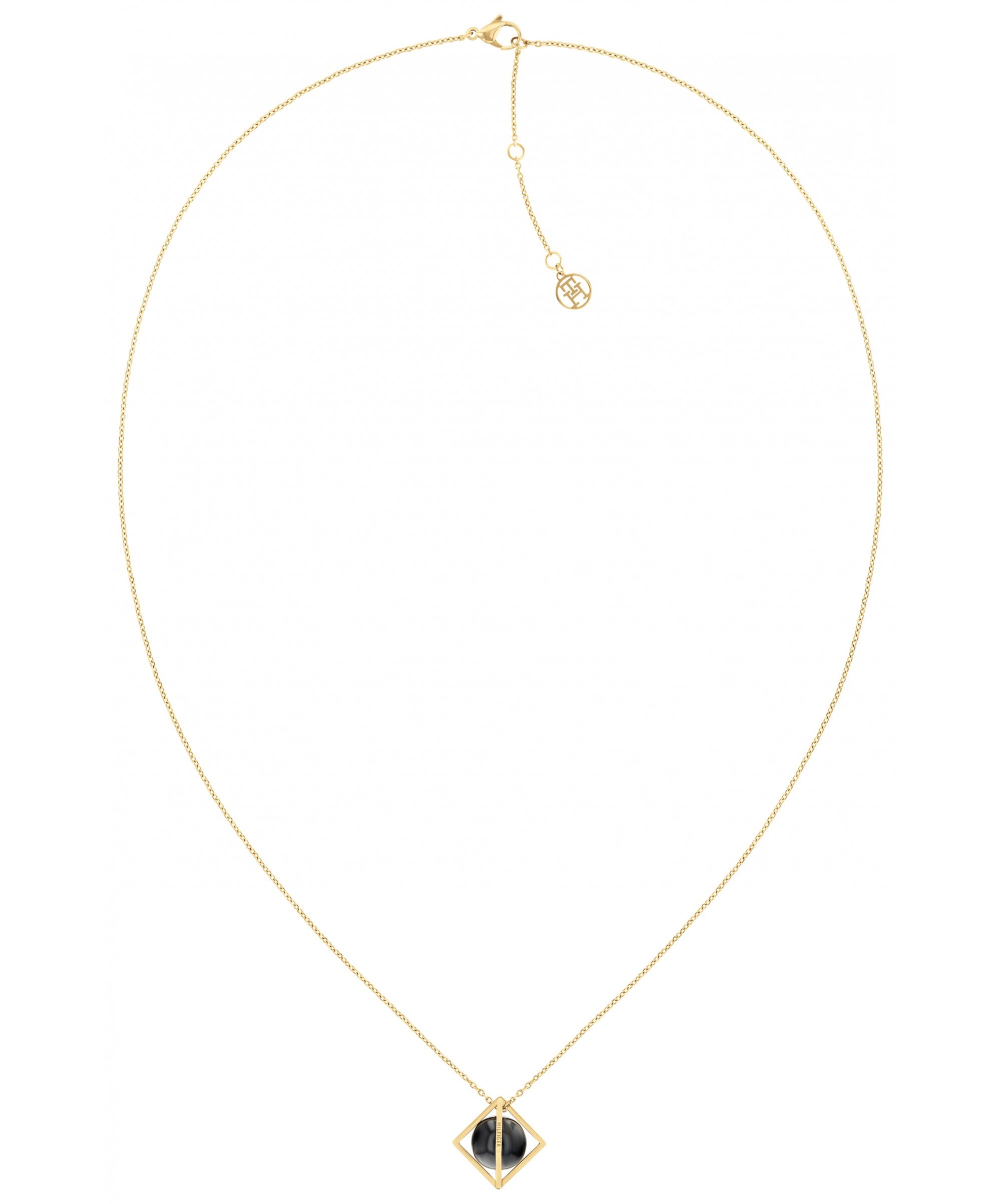 Tommy Hilfiger Framed Stones Gold Plated Ladies Necklace