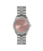 Olivia Burton Bejewelled Mellow Rose & Silver Bracelet Watch
