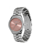 Olivia Burton Bejewelled Mellow Rose & Silver Bracelet Watch