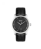 BOSS Principle Black Leather Strap Gents Watch