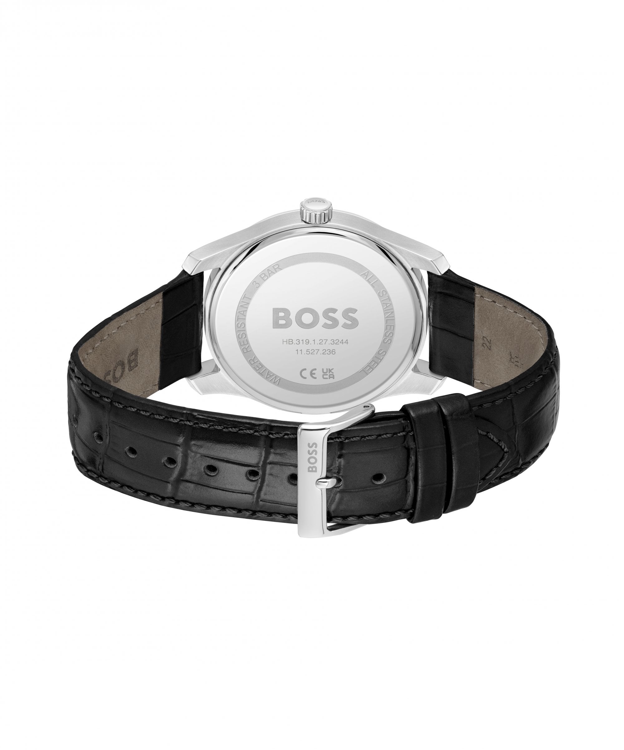 BOSS Principle Black Leather Strap Gents Watch