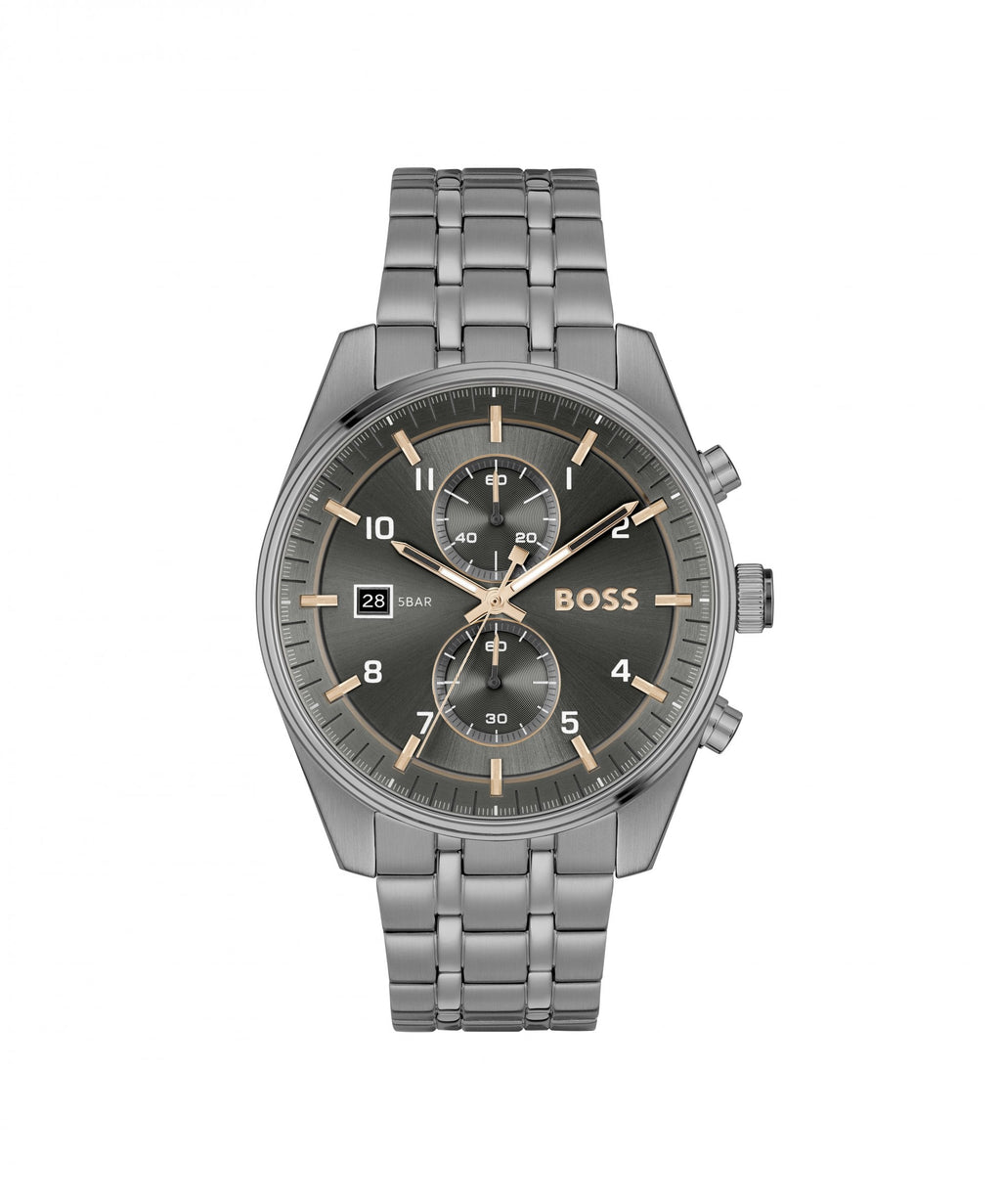 BOSS Skytraveller Grey Gents Bracelet Watch