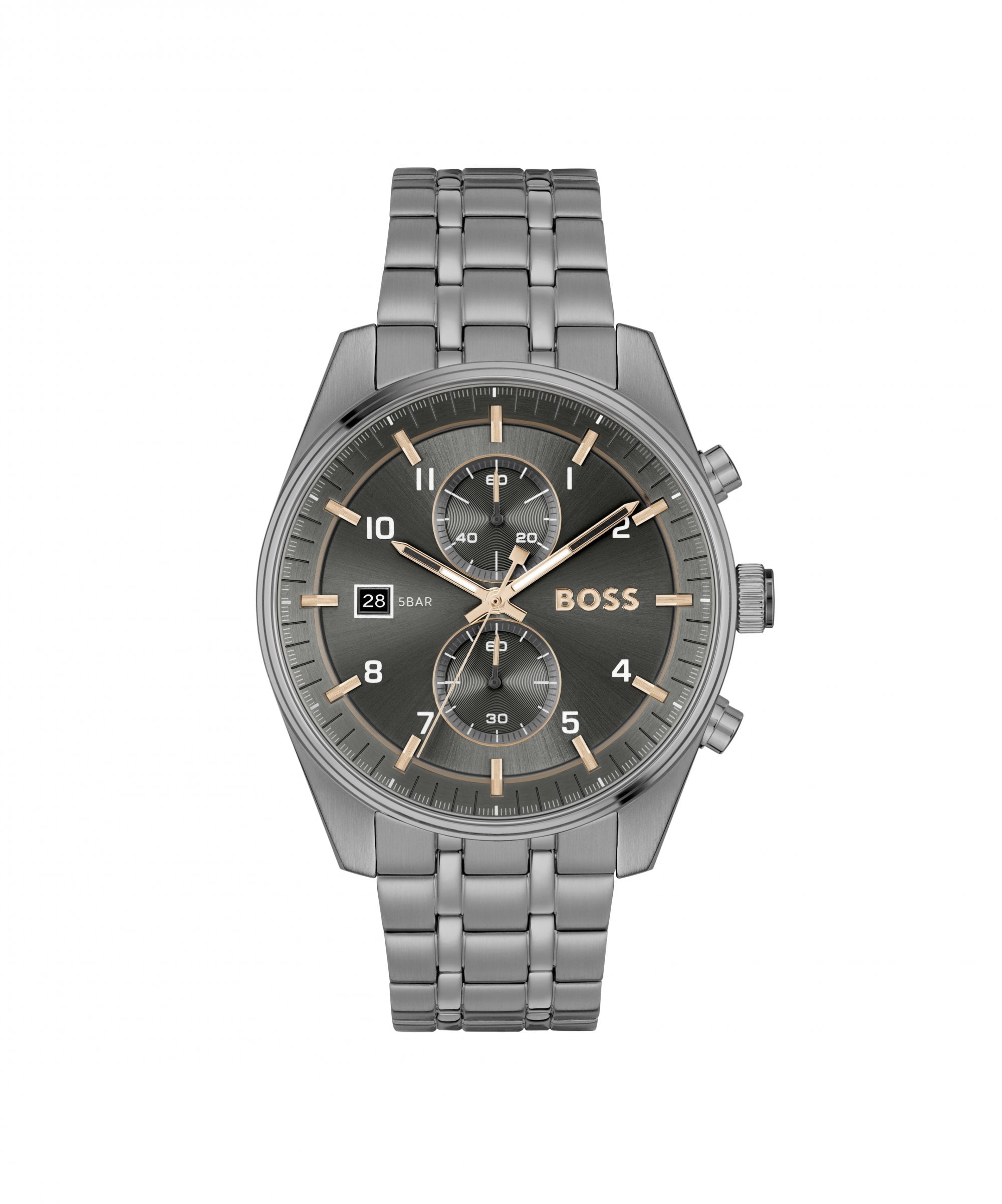 BOSS Skytraveller Grey Gents Bracelet Watch