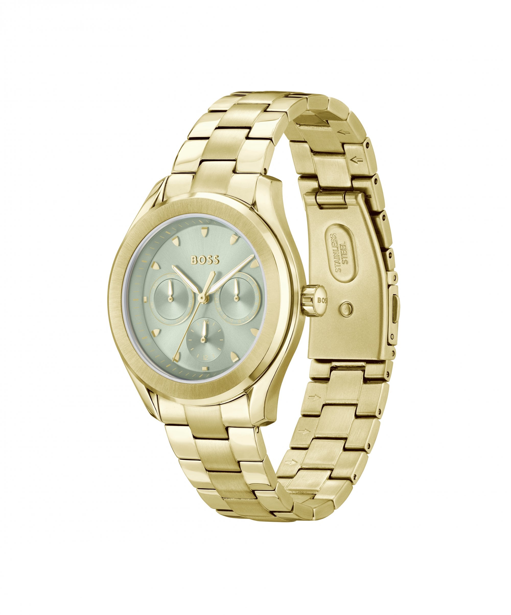 BOSS Lida Gold Plated Ladies Bracelet Watch
