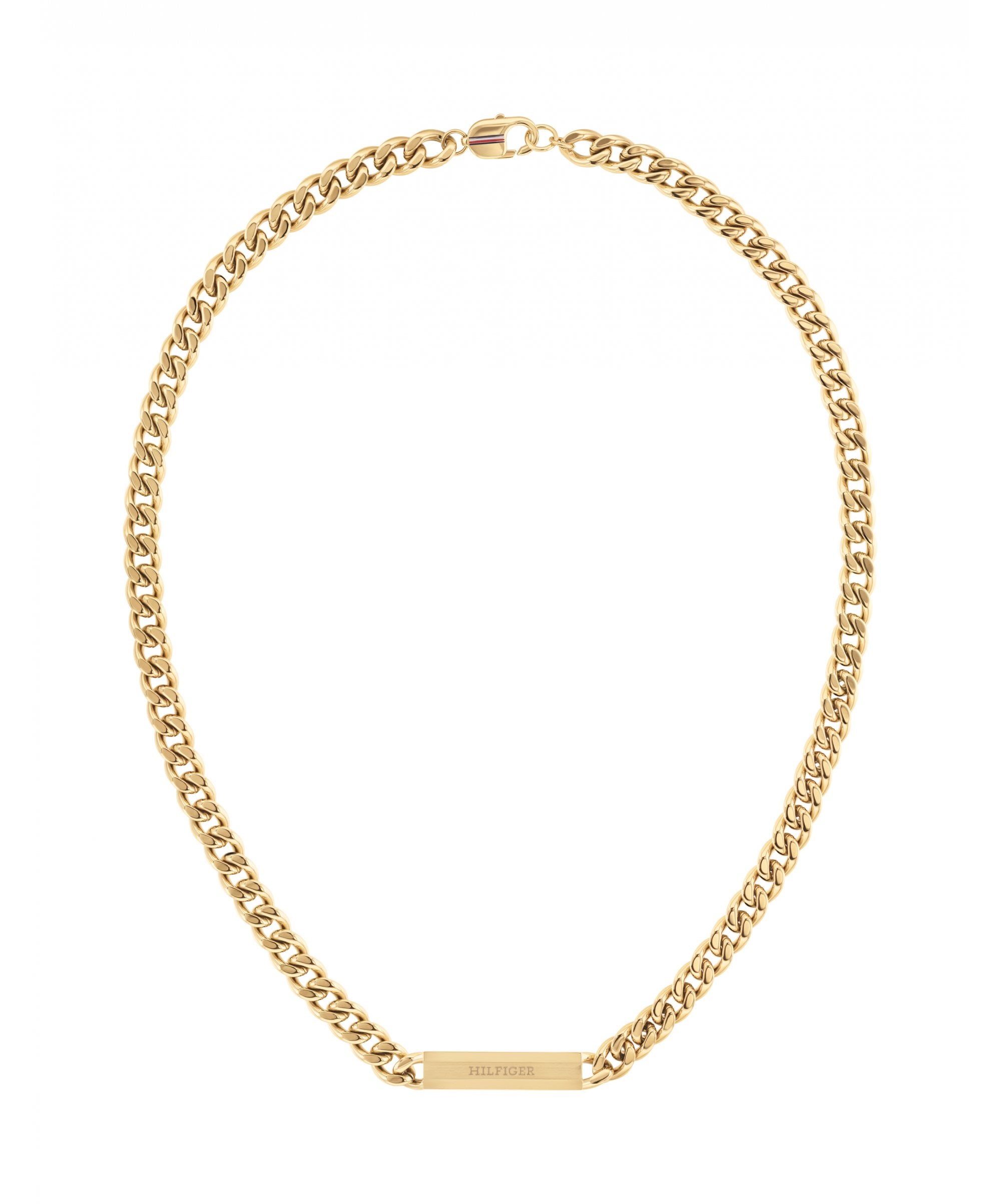 Tommy Hilfiger Clash Gold Plated Gents Chain Necklace