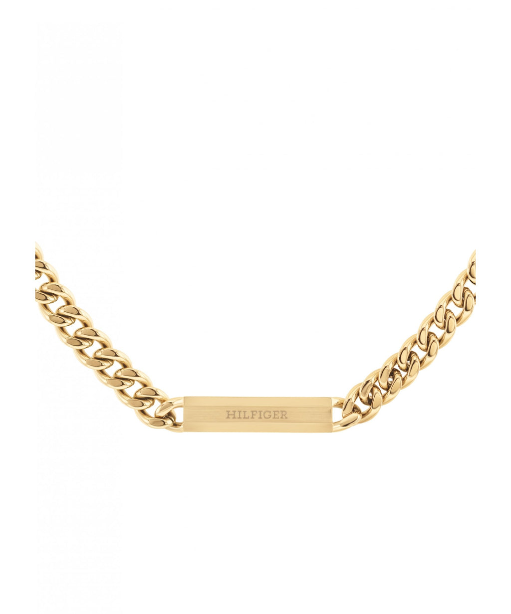 Tommy Hilfiger Clash Gold Plated Gents Chain Necklace