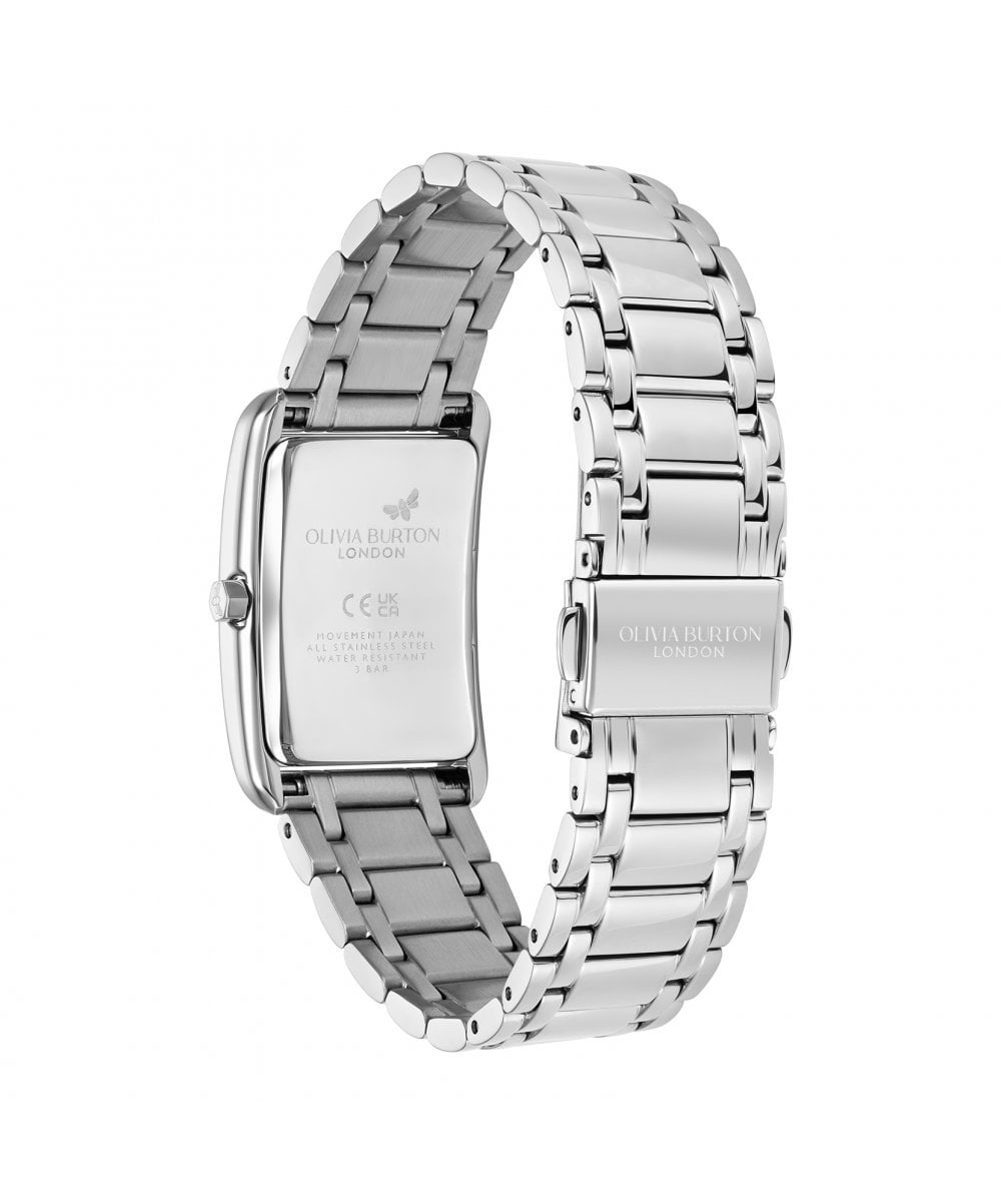 Olivia Burton Grove Grey & Silver Bracelet Watch