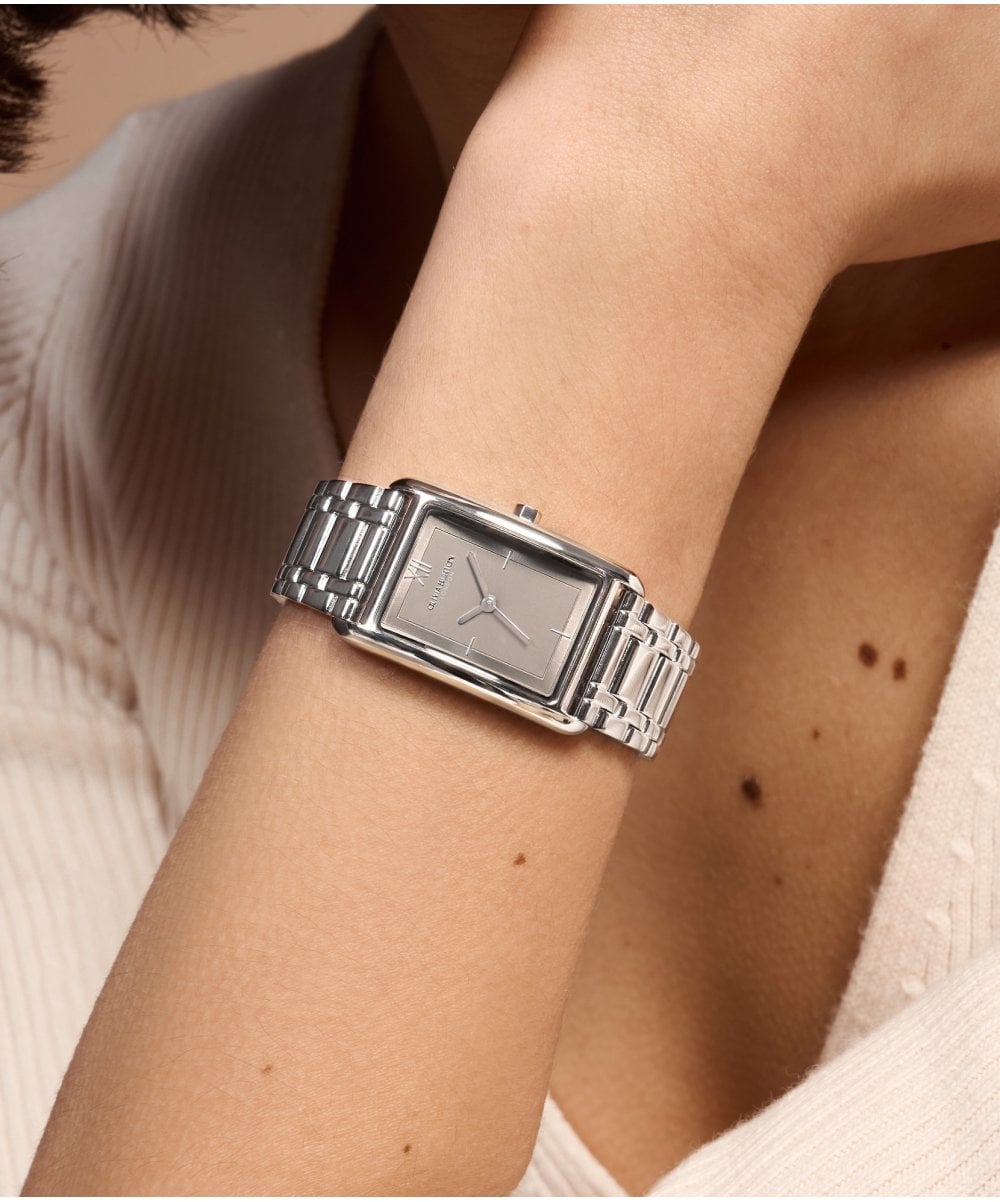Olivia Burton Grove Grey & Silver Bracelet Watch