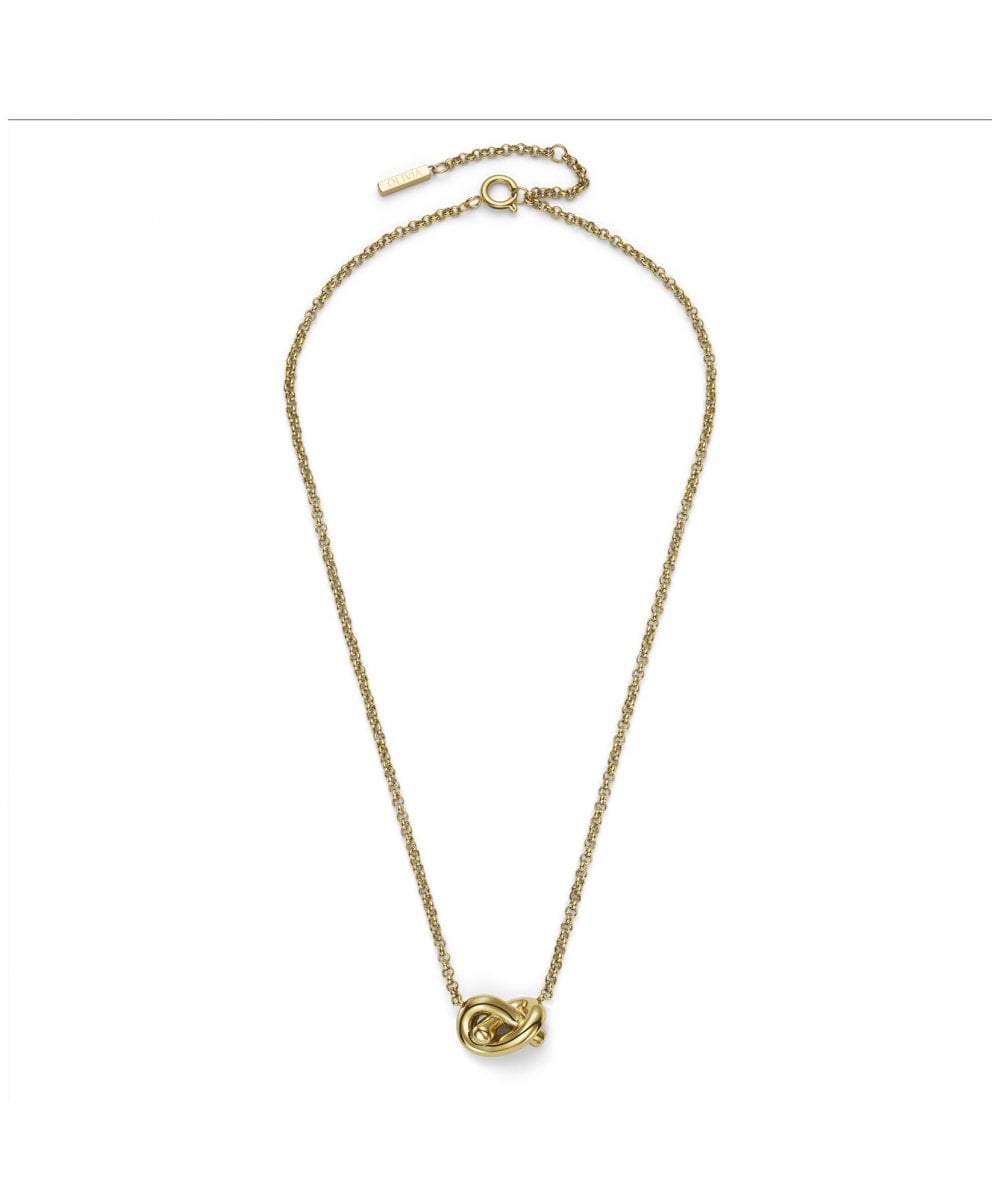 Olivia Burton Lovers Knot Gold Plated Necklace