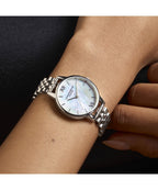 Olivia Burton Classics White & Silver Bracelet Watch