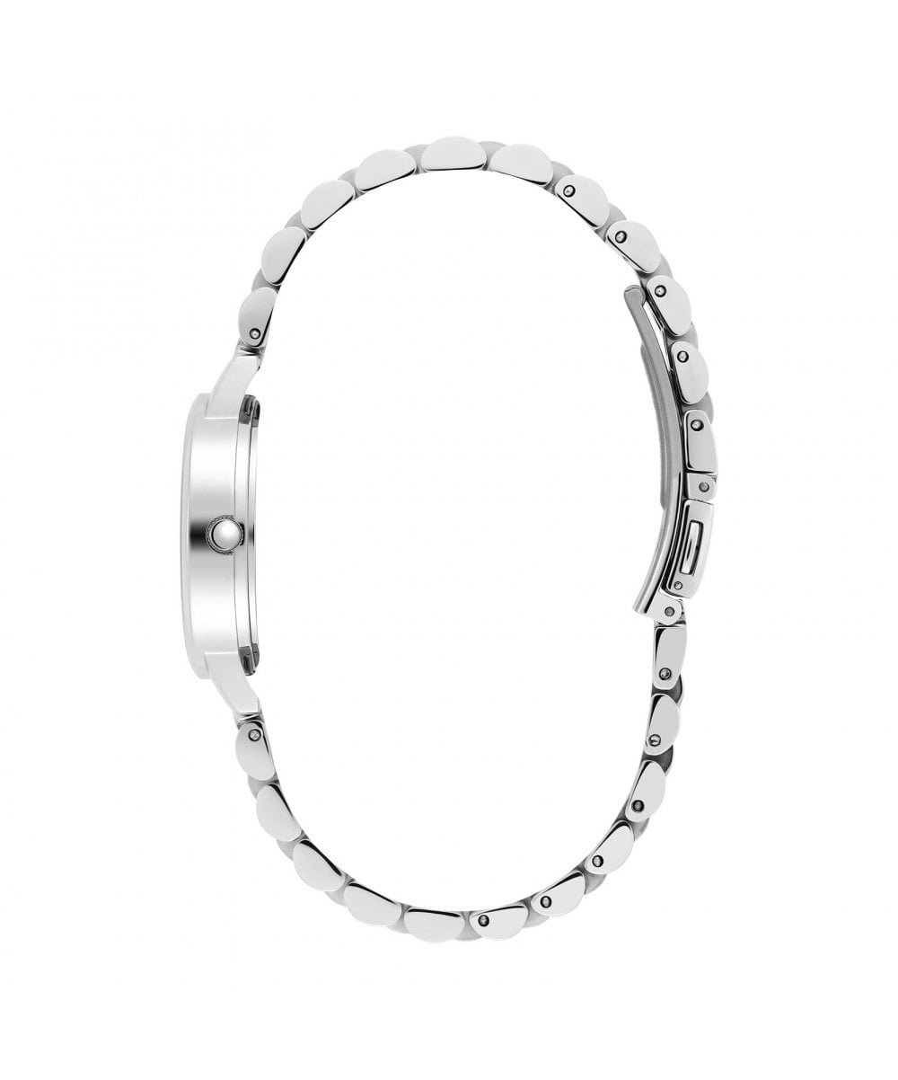 Olivia Burton Classics White & Silver Bracelet Watch