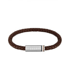 BOSS Ares Brown Leather Gents Bracelet