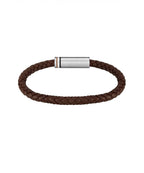 BOSS Ares Brown Leather Gents Bracelet