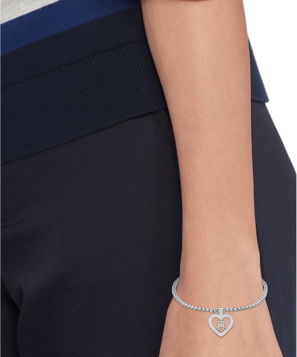 Tommy Hilfiger Monogram Heart Ladies Bracelet