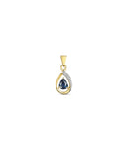 9ct Gold Diamond & Sapphire Pendant