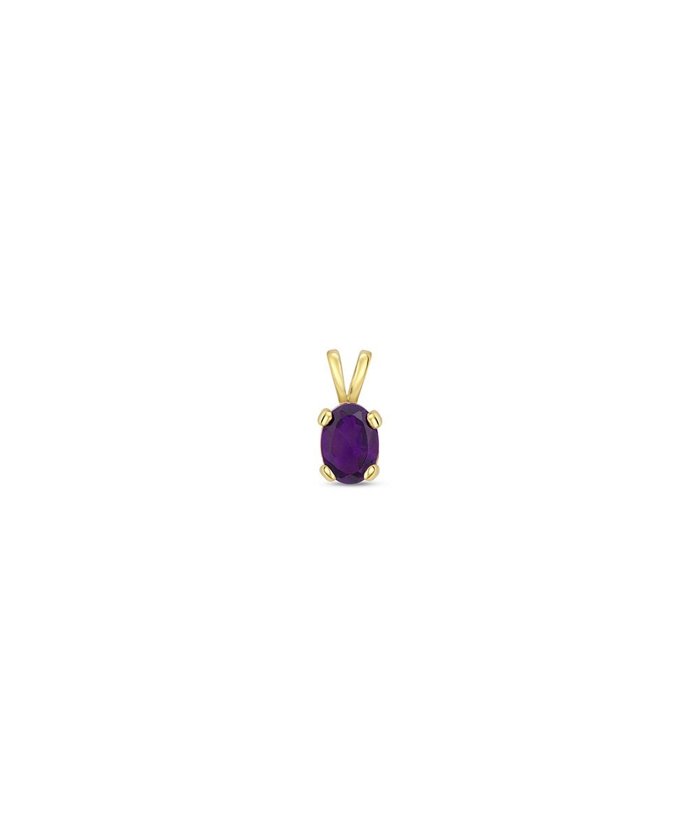 9ct Gold Amethyst Pendant