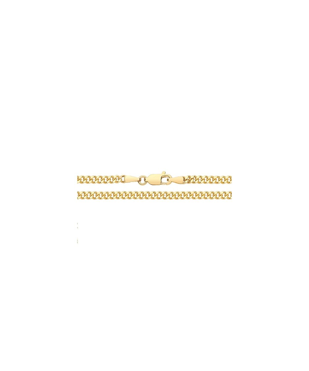 9ct Yellow Gold Gents Hollow Curb Chain