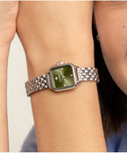 Grosvenor Mini Sage Green & Silver Bracelet Watch