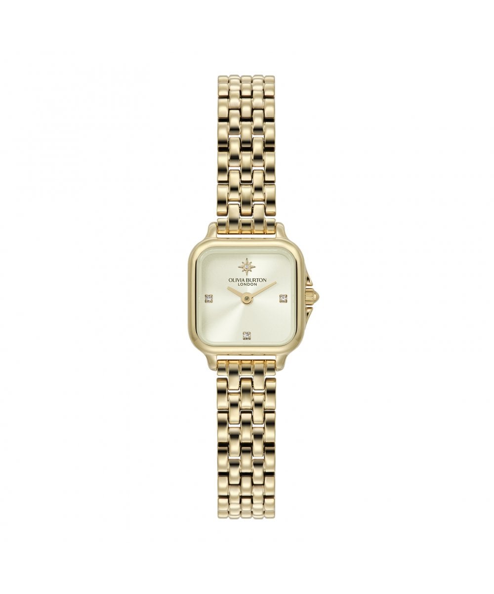 Grosvenor Mini Sage Ivory & Gold Bracelet Watch