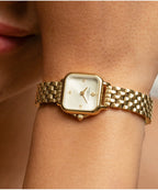 Grosvenor Mini Sage Ivory & Gold Bracelet Watch