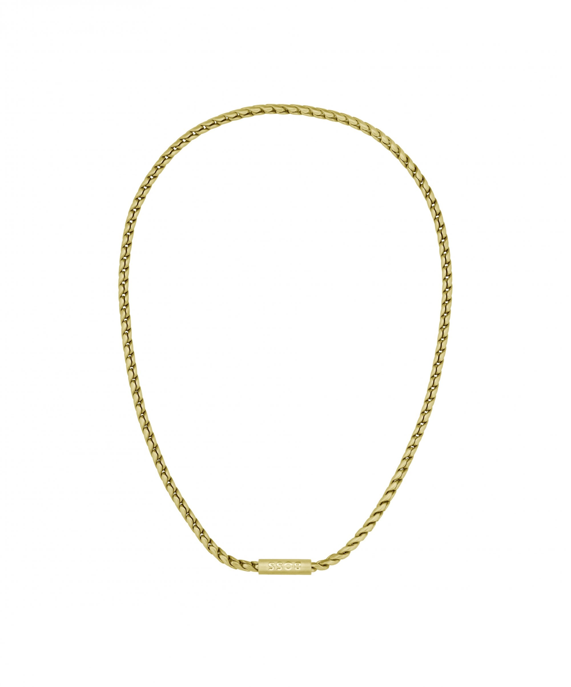 BOSS Doran Gold Tone Gents Necklace