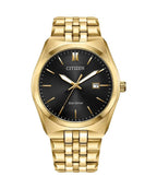 Citizen Eco-Drive Gold Plated Gents Bracelet Watch