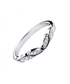 Platinum 0.08ct Floral Inspired Diamond Ring