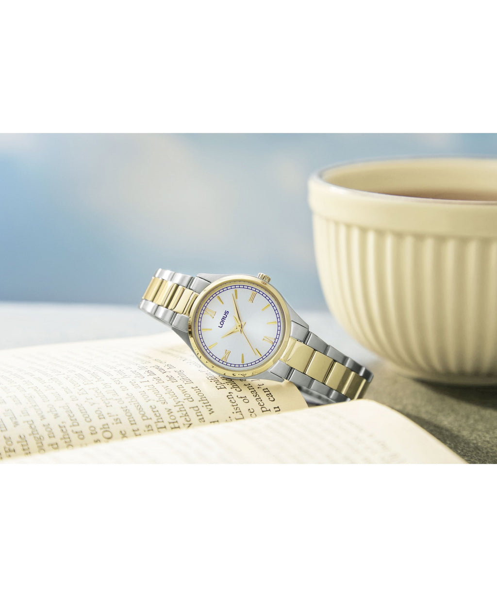 Lorus Two Tone Ladies Bracelet Watch - RG214YX9
