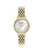 Olivia Burton Classics Mother Of Pearl Dial Gold Bracelet Watch