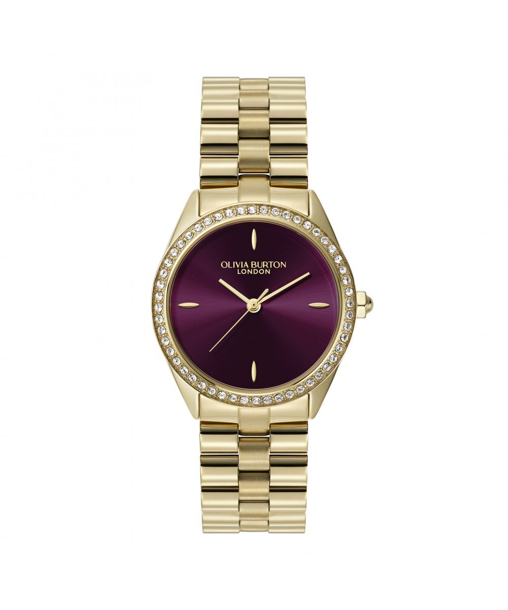 Olivia Burton Bejewelled Light Gold Bracelet Watch