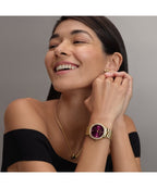 Olivia Burton Bejewelled Light Gold Bracelet Watch