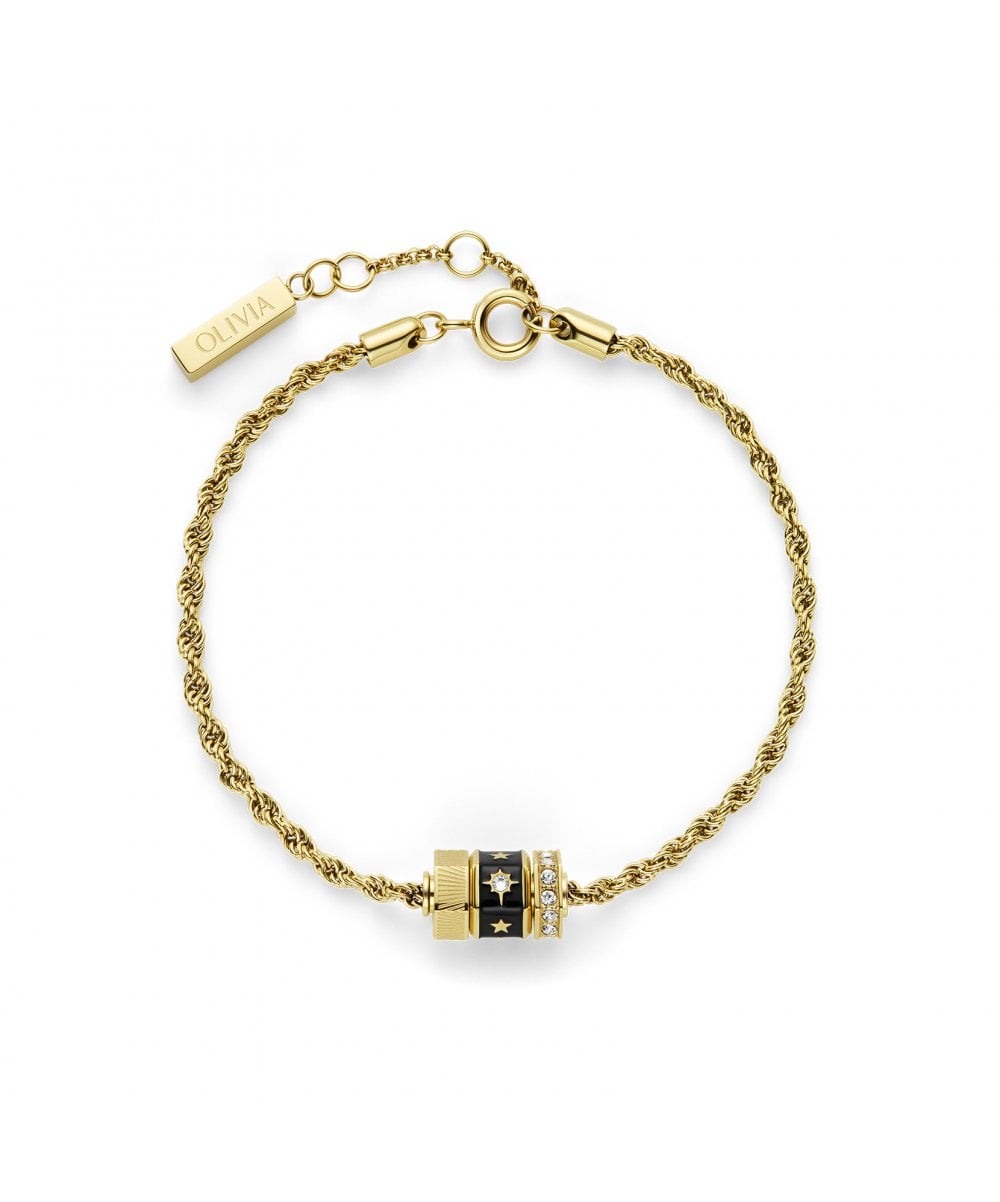 Olivia Burton Signature Bead Charm Gold Plated Bracelet