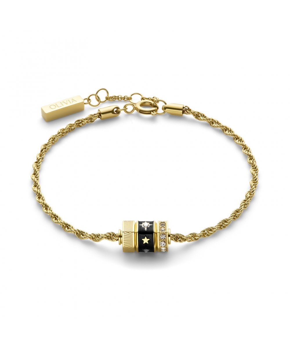 Olivia Burton Signature Bead Charm Gold Plated Bracelet
