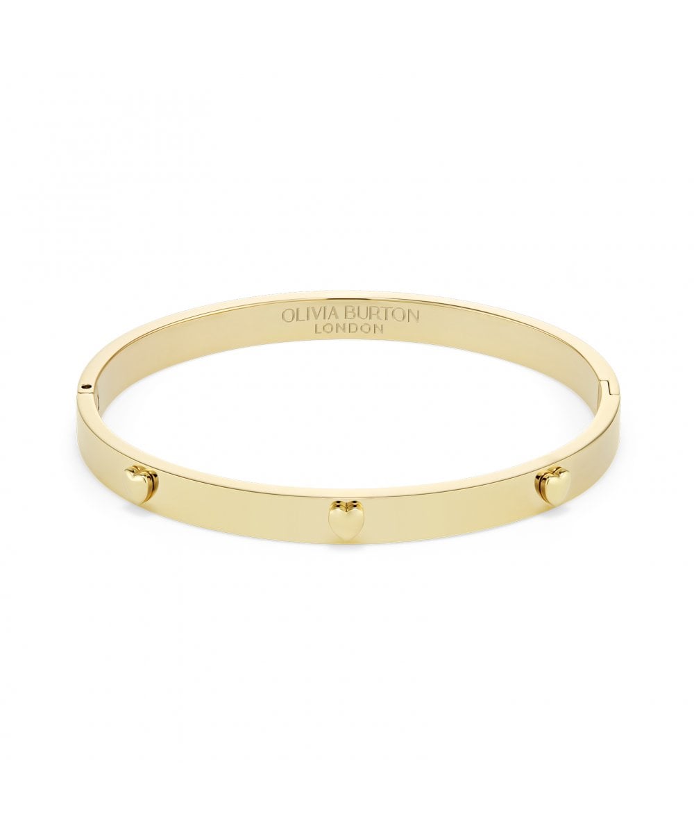 Olivia Burton Mini Heart Light Gold Plated Bangle