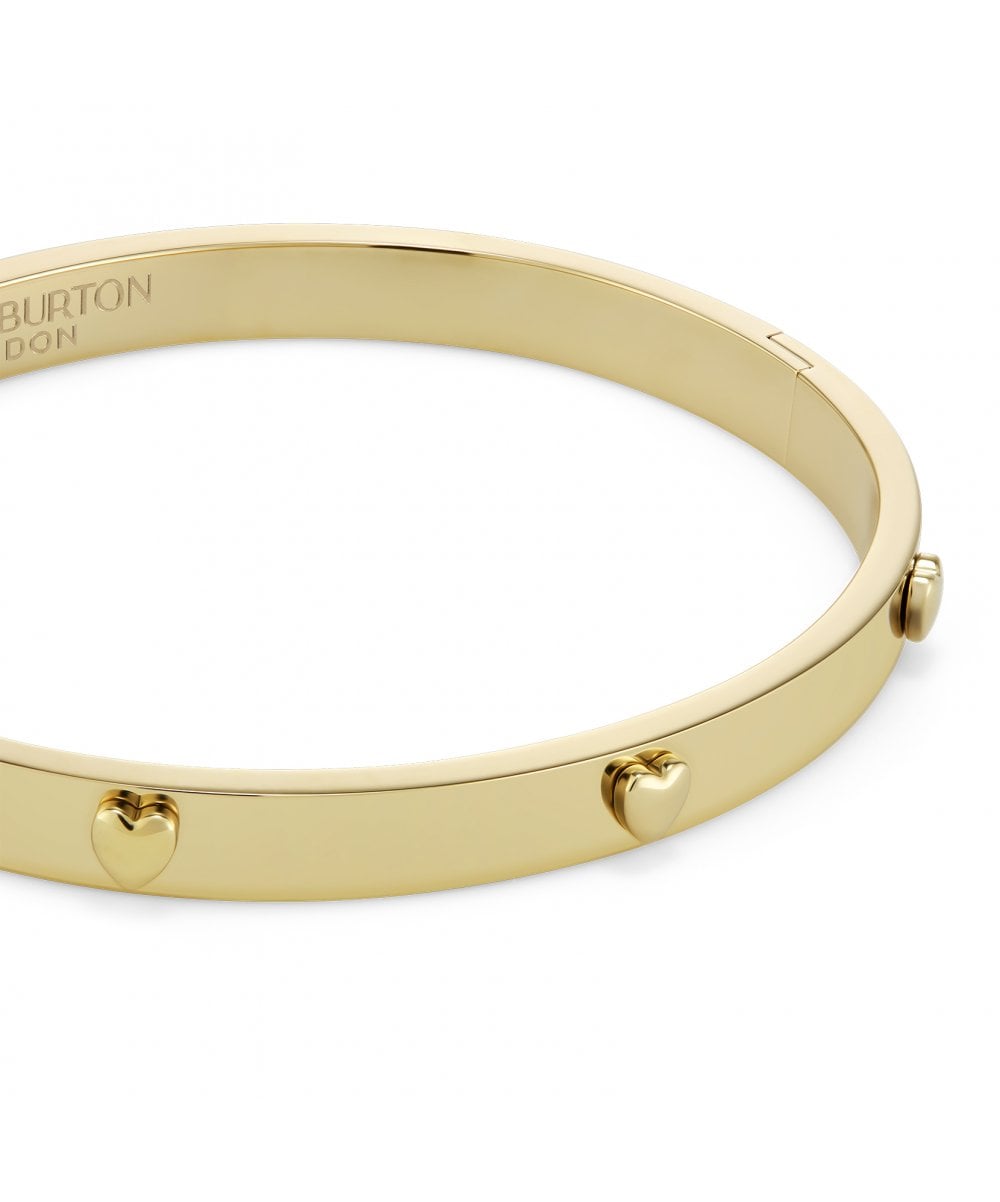 Olivia Burton Mini Heart Light Gold Plated Bangle
