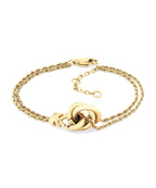 Tommy Hilfiger Nautical Knot Gold Plated Ladies Bracelet