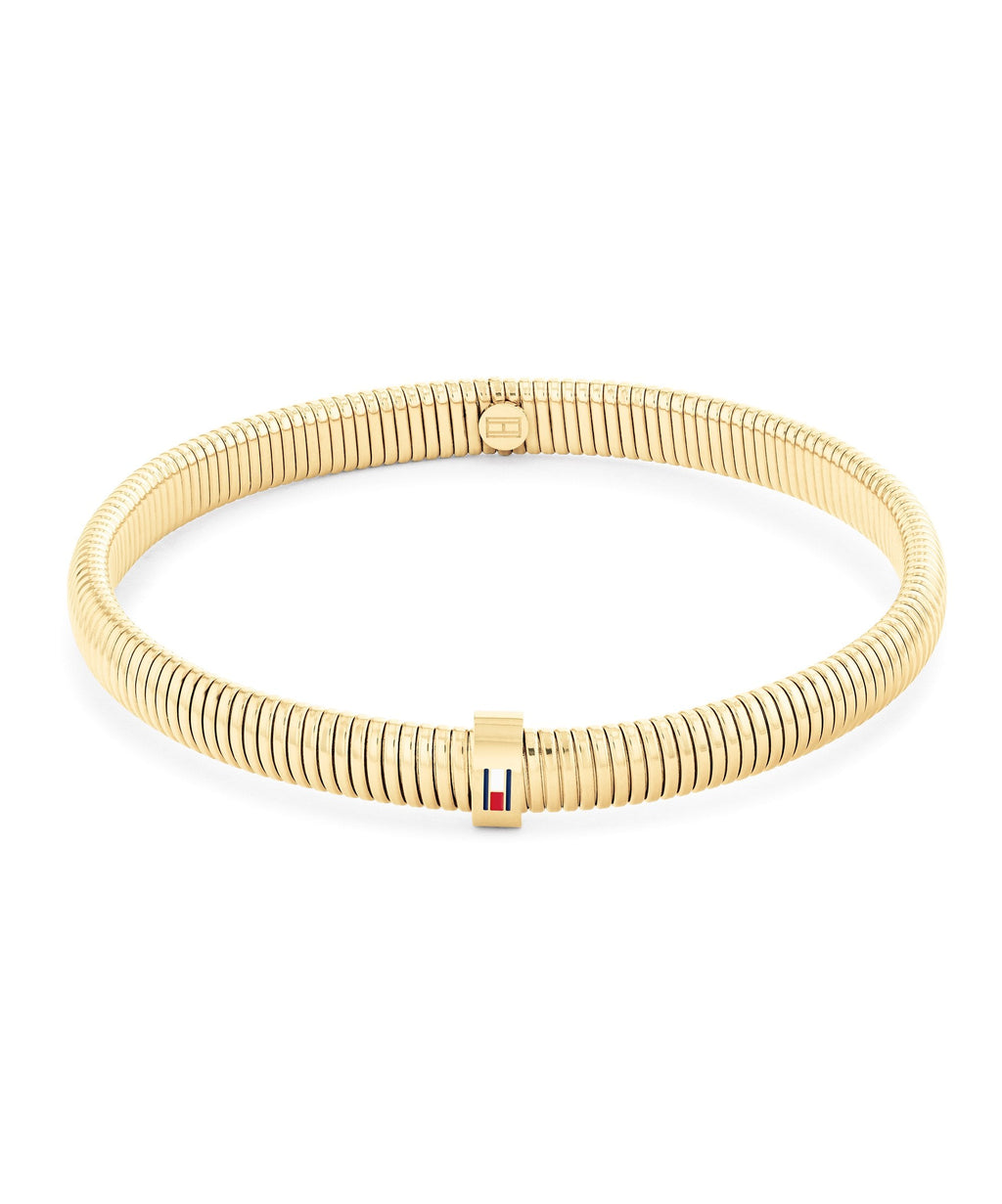 Tommy Hilfiger Stretch Gold Plated Ladies Bracelet