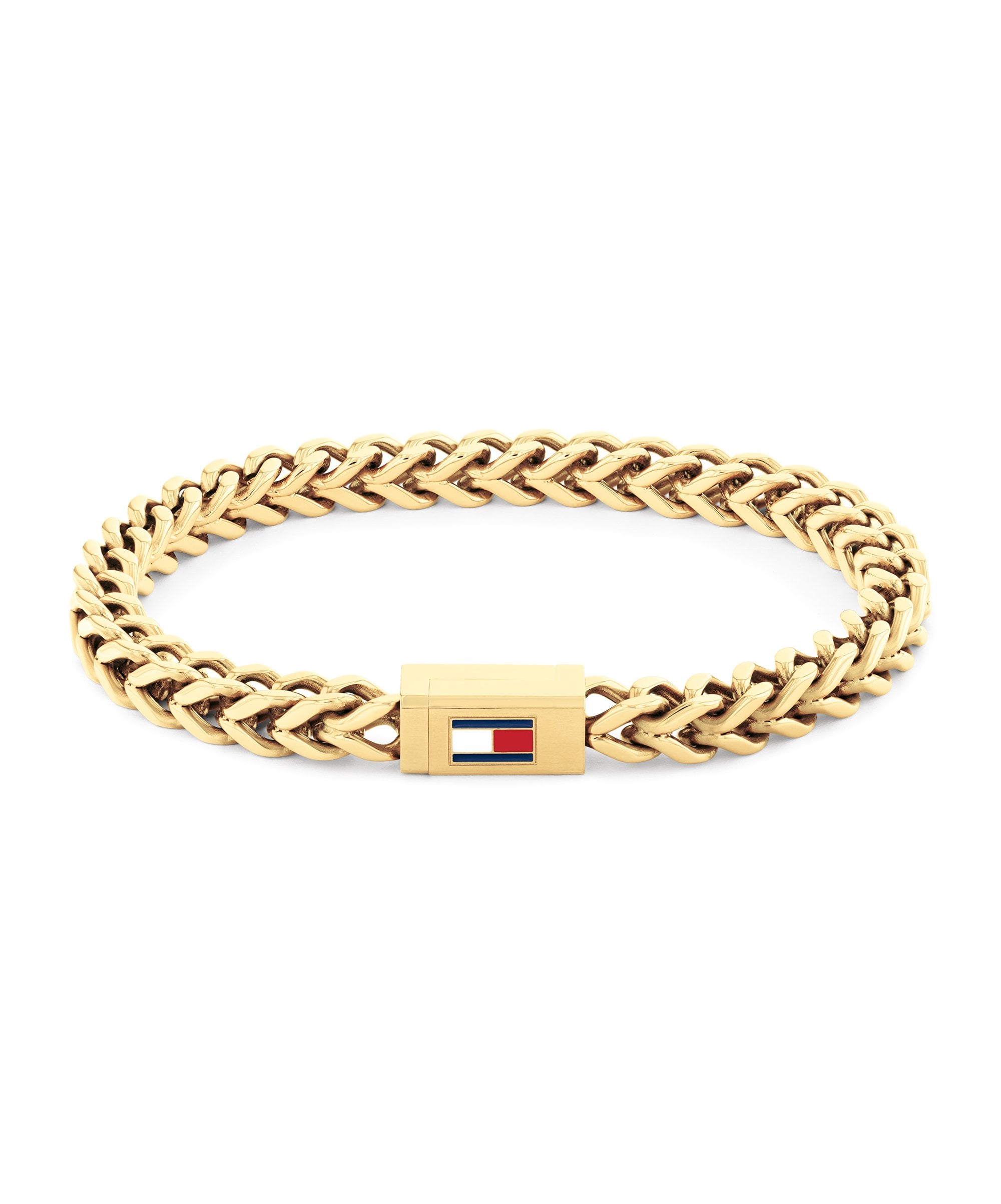 Tommy Hilfiger Braided Metal Gold Plated Gents Bracelet