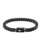 Tommy Hilfiger Braided Metal Black Gents Bracelet