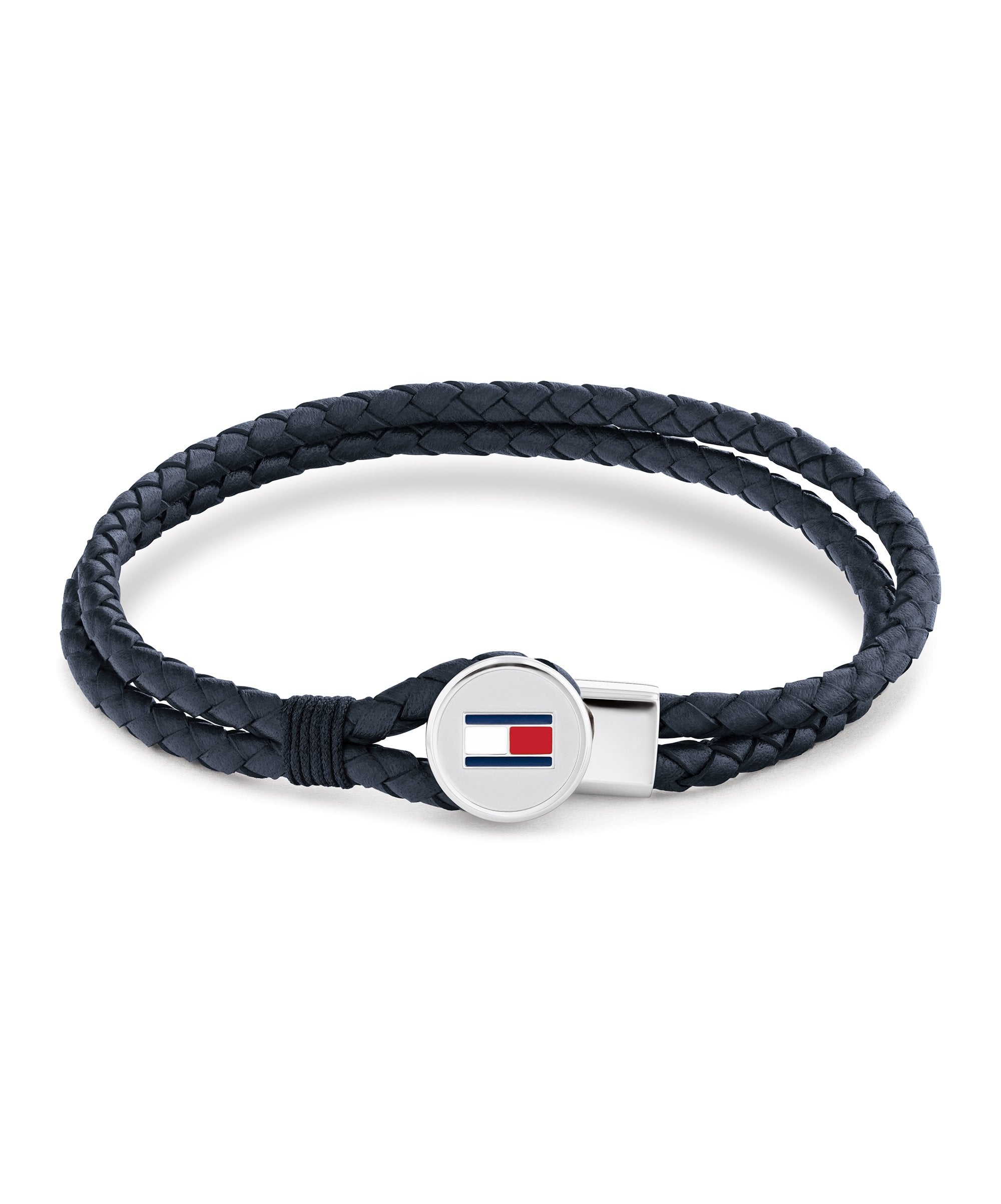 Tommy Hilfiger Bruce Blue Leather Gents Bracelet