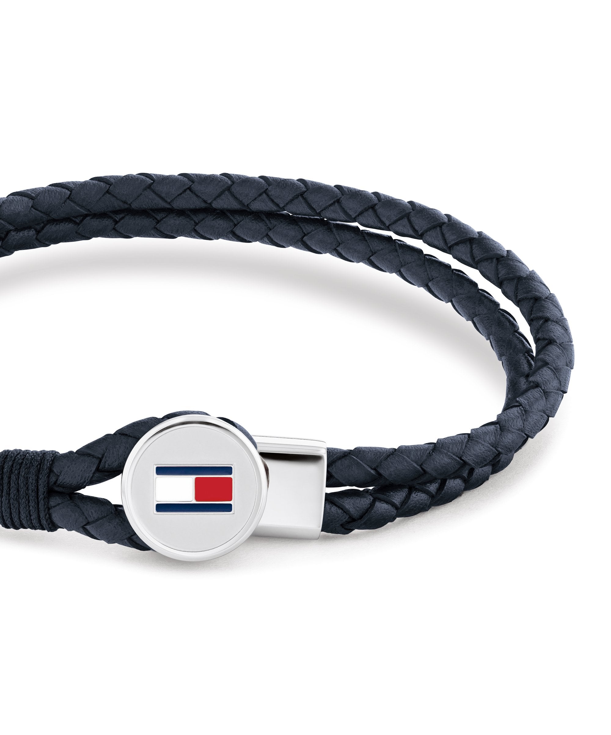 Tommy Hilfiger Bruce Blue Leather Gents Bracelet