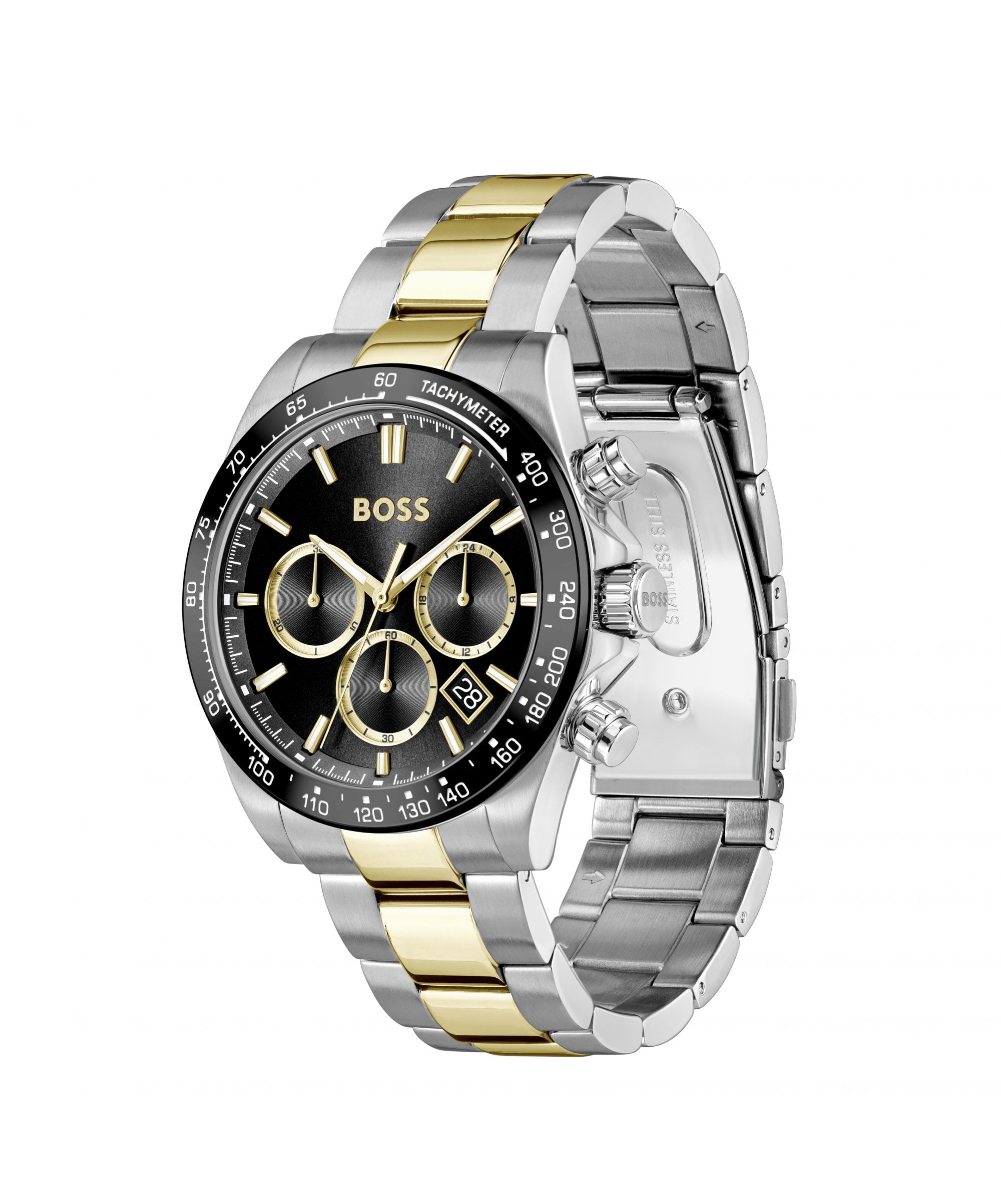 BOSS Hero Two Tone Gents Bracelet Watch