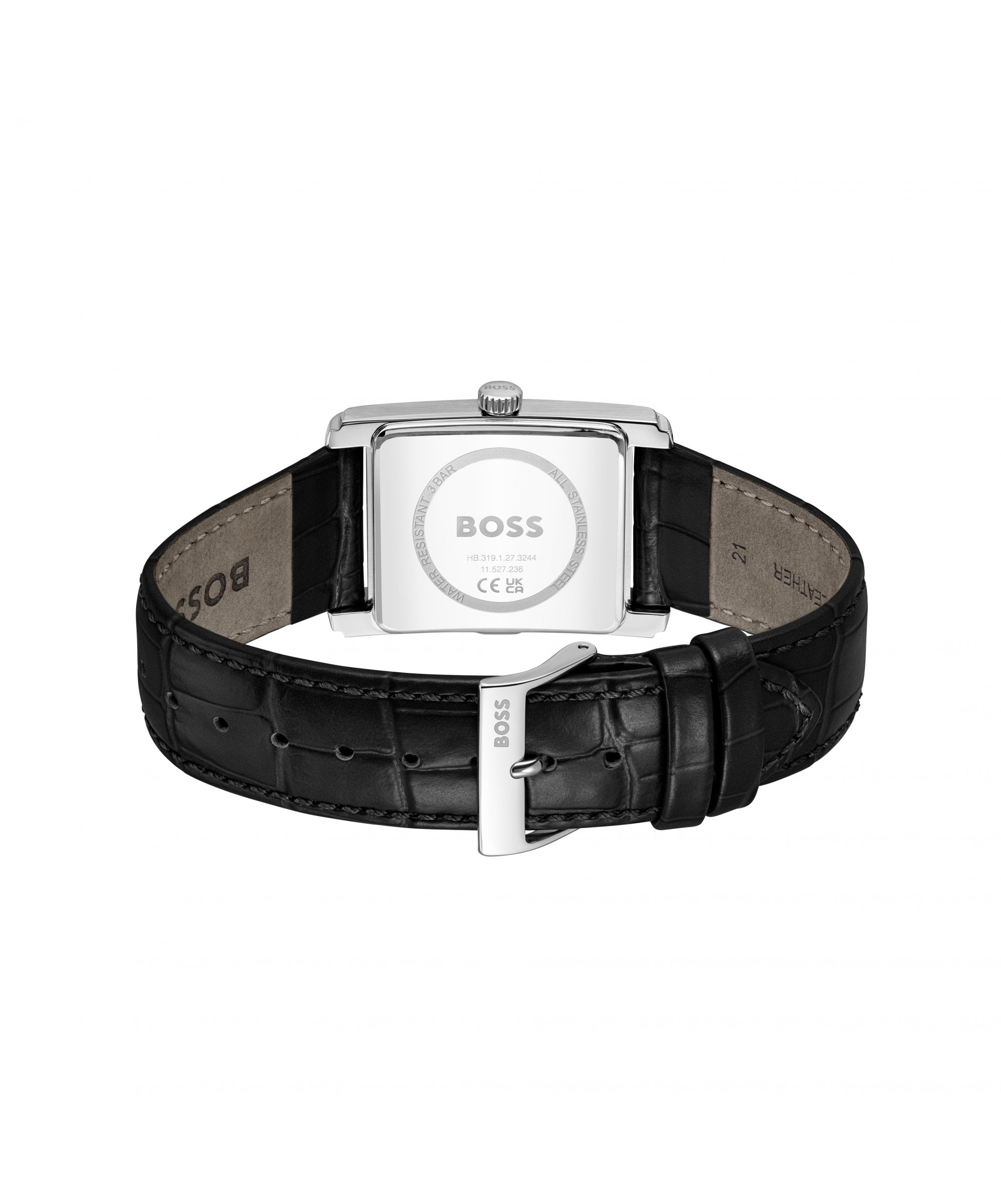 BOSS Principle Dress Black Leather Strap Gents Watch