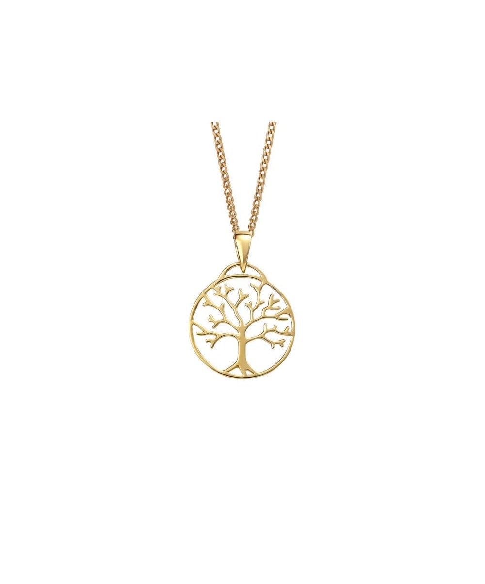 Gold Plated Sterling Silver Tree of Life Necklace