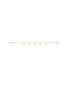 Gold Plated Sterling Silver Multi Star Charm Bracelet