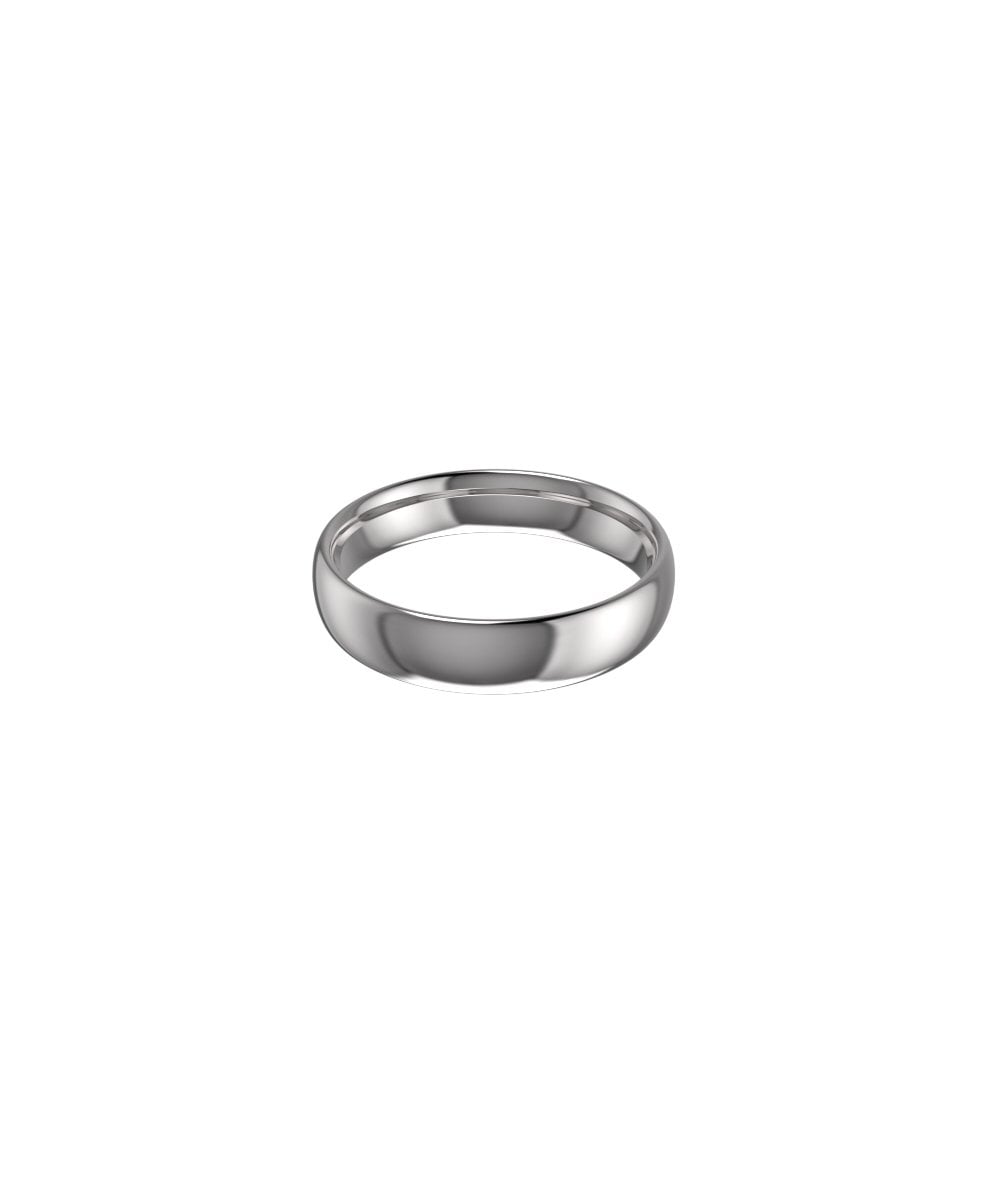 Palladium  950 5mm Oval Court Wedding Ring