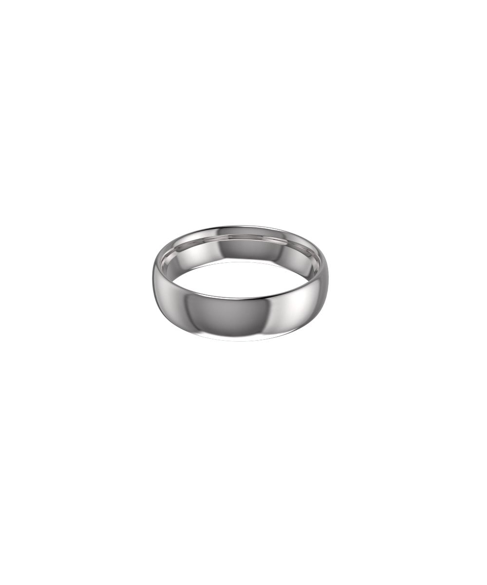 Palladium  950 6mm Oval Court Wedding Ring